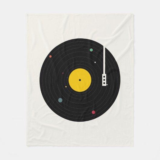 Muziek overal | Florent Bodart Fleece Deken (Voorkant)