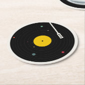 Muziek overal | Florent Bodart Ronde Kartonnen Onderzetter (Gebogen)