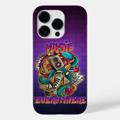 Muziek overal graffiti Case-Mate iPhone case (Achterkant)