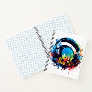 Muziek overdag en 's nachts notitieboek