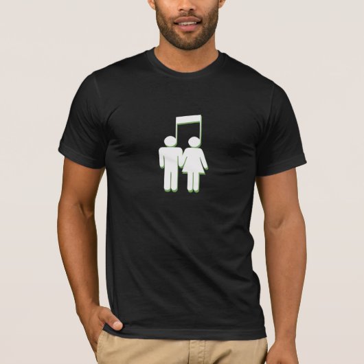 Muziek overs T-shirt (Voorkant)