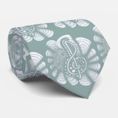 Muziek overs Treble Clef Stropdas (Opgerold)