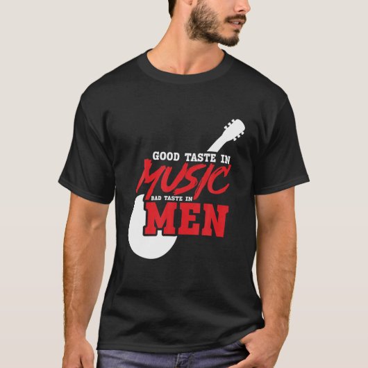 Muziek overtreffen - goede smaak in muziek slechte t-shirt (Voorkant)