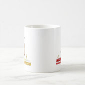 Muziek overtreft Violin Word Art Design Koffiemok (Center)