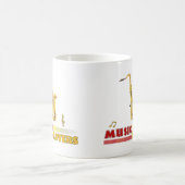 Muziek overvalt Saxophone Word Art Koffiemok (Center)