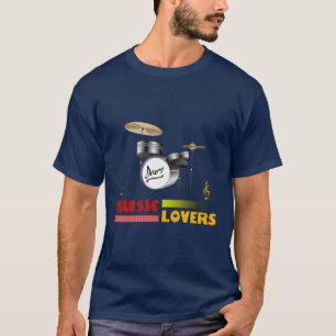 Muziek overvalt Word Art Design T-shirt