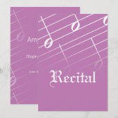 Muziek Overweging Uitnodiging (Voorkant / Achterkant)