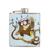 Muziek Owl Heupfles (Voorkant)