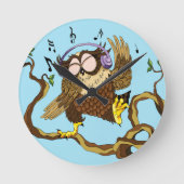 Muziek Owl Ronde Klok (Voorkant)
