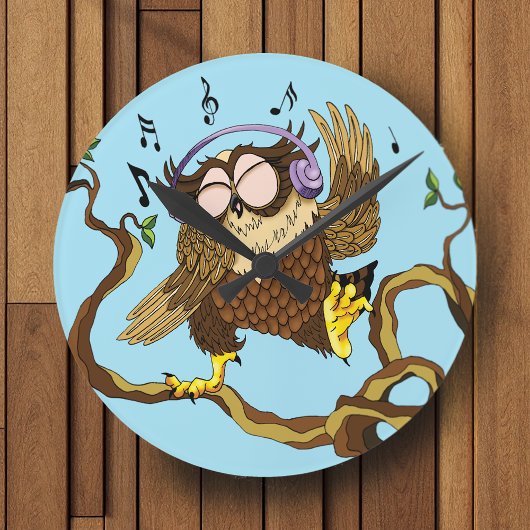 Muziek Owl Ronde Klok