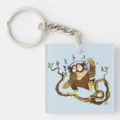 Muziek Owl Sleutelhanger (voorkant)