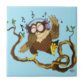 Muziek Owl Tegeltje (Voorkant)