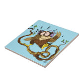 Muziek Owl Tegeltje (Zijkant)