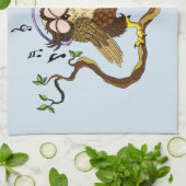 Muziek Owl Theedoek (Gevouwen)