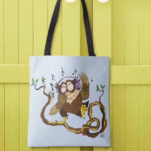Muziek Owl Tote Bag