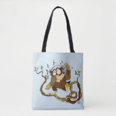 Muziek Owl Tote Bag (Voorkant)