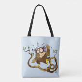 Muziek Owl Tote Bag (Achterkant)