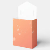 Muziek peach bedankdoosjes (Geopend)
