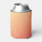 Muziek peach blikjeskoeler (Blikje Voorkant)