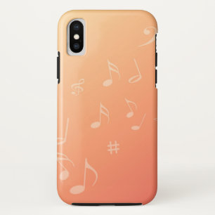 Muziek peach iPhone x hoesje