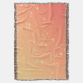 Muziek peach deken (Voorkant Verticaal)