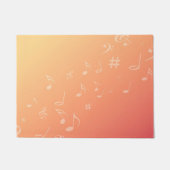 Muziek peach deurmat (Voorkant)