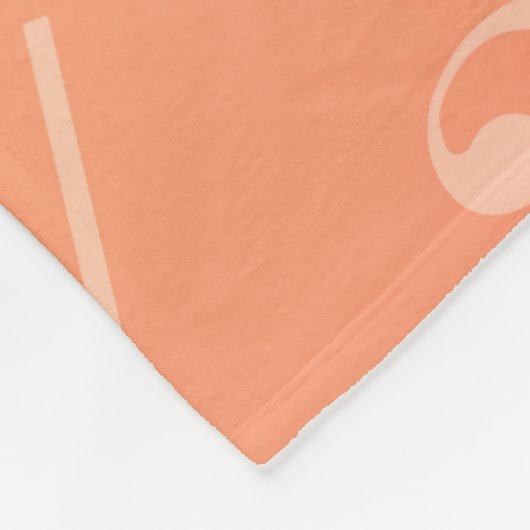 Muziek peach fleece deken (Hoek)