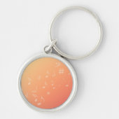 Muziek peach sleutelhanger (Voorkant)