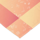 Muziek peach tafelkleed (Gekanteld)