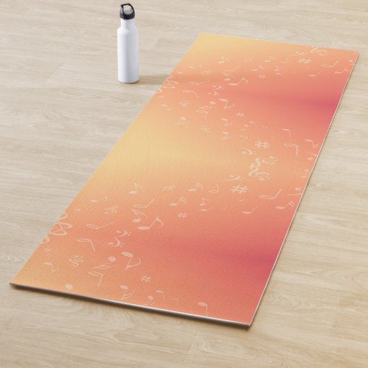 Muziek peach yogamat (In situ)