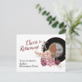 muziek pensioen uitnodigingskaart uitnodiging briefkaart (Staand voorkant)