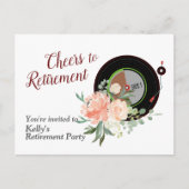 muziek pensioen uitnodigingskaart uitnodiging briefkaart (Voorkant)