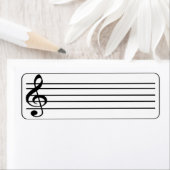 Muziek personeel 1 etiket (Insitu)