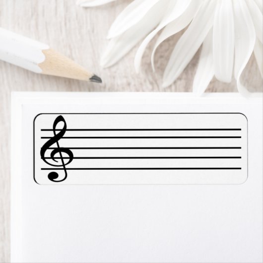 Muziek personeel 1 etiket (Insitu)