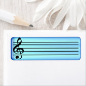 Muziek personeel 3 etiket (Insitu)