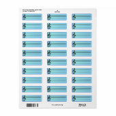 Muziek personeel 3 etiket (Full Sheet)