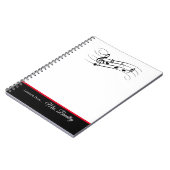 Muziek Personeel en Notities Notitieblok, Muziekle Notitieboek (Linkerzijde)