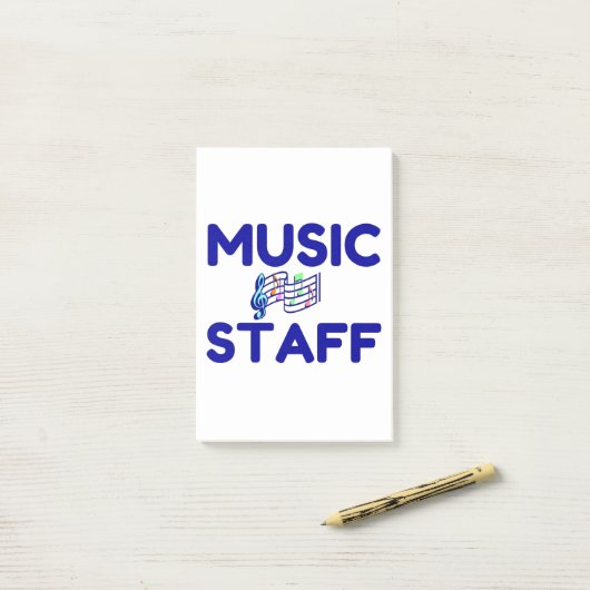 MUZIEK PERSONEEL POST-IT® NOTES (Op bureau)
