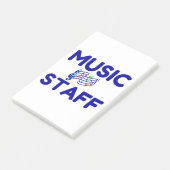 MUZIEK PERSONEEL POST-IT® NOTES (Schuin)