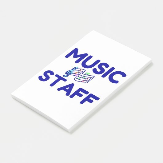 MUZIEK PERSONEEL POST-IT® NOTES (Schuin)