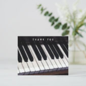 Muziek Piano Bedankbrief Bedankkaart (Staand voorkant)