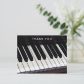Muziek Piano Bedankkaart (Staand voorkant)