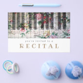 muziek piano bloemontwerp flyer (Enkel)