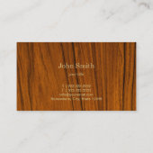 Muziek Piano Keys Elegant Hout Piano Musical Visitekaartje (Achterkant)