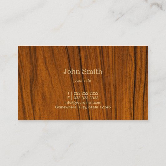 Muziek Piano Keys Elegant Hout Piano Musical Visitekaartje (Achterkant)