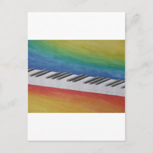 Muziek Piano Keys neemt kennis van de kleine doeli Briefkaart