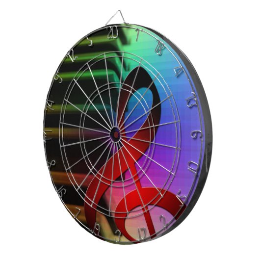 Muziek Piano Keys neemt kennis van de kleine doeli Dartbord (Voorkant Rechts)