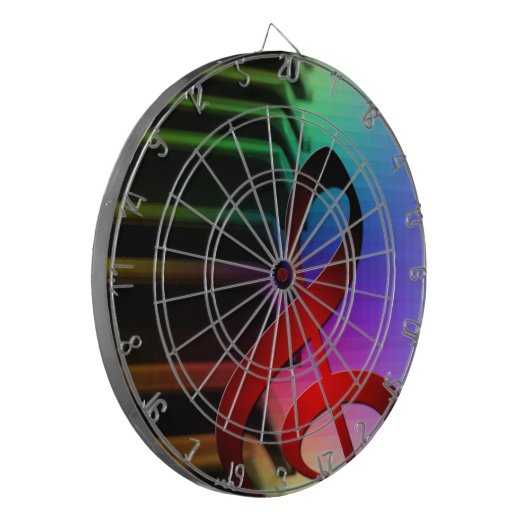 Muziek Piano Keys neemt kennis van de kleine doeli Dartbord (Voorkant Links)