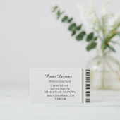 Muziek Piano Lessons Teacher Instructor Tutor Visitekaartje (Staand voorkant)