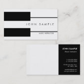 Muziek Piano Lessons Teacher Visitekaartje (Voorkant / Achterkant)